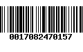 Código de Barras 0017082470157