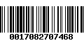 Código de Barras 0017082707468