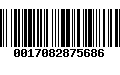 Código de Barras 0017082875686