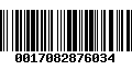 Código de Barras 0017082876034