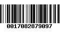 Código de Barras 0017082879097