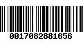 Código de Barras 0017082881656