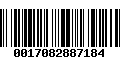 Código de Barras 0017082887184