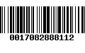 Código de Barras 0017082888112