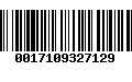 Código de Barras 0017109327129