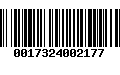 Código de Barras 0017324002177