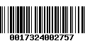 Código de Barras 0017324002757