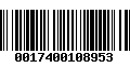 Código de Barras 0017400108953