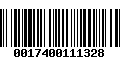 Código de Barras 0017400111328