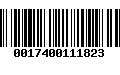 Código de Barras 0017400111823