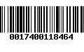 Código de Barras 0017400118464