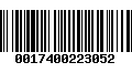 Código de Barras 0017400223052