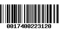 Código de Barras 0017400223120