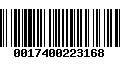 Código de Barras 0017400223168