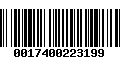 Código de Barras 0017400223199