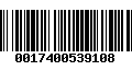 Código de Barras 0017400539108