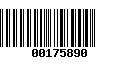 Código de Barras 00175890