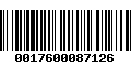 Código de Barras 0017600087126