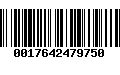 Código de Barras 0017642479750