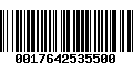 Código de Barras 0017642535500