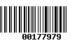 Código de Barras 00177979