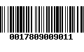 Código de Barras 0017809009011