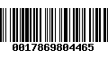 Código de Barras 0017869804465