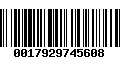 Código de Barras 0017929745608