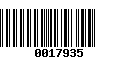 Código de Barras 0017935