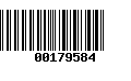 Código de Barras 00179584