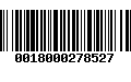 Código de Barras 0018000278527