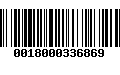 Código de Barras 0018000336869