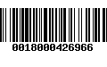 Código de Barras 0018000426966