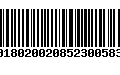 Código de Barras 00180200208523005831