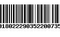 Código de Barras 00180222903522007351