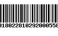 Código de Barras 00180228102920005585