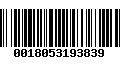 Código de Barras 0018053193839