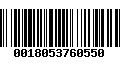 Código de Barras 0018053760550