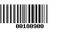 Código de Barras 00180900