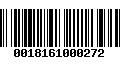 Código de Barras 0018161000272