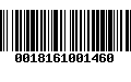 Código de Barras 0018161001460