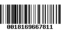 Código de Barras 0018169667811