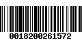 Código de Barras 0018200261572