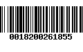 Código de Barras 0018200261855