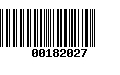 Código de Barras 00182027