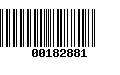 Código de Barras 00182881