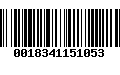 Código de Barras 0018341151053