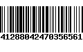 Código de Barras 0018412880424703565610912