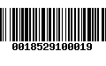 Código de Barras 0018529100019