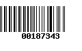 Código de Barras 00187343